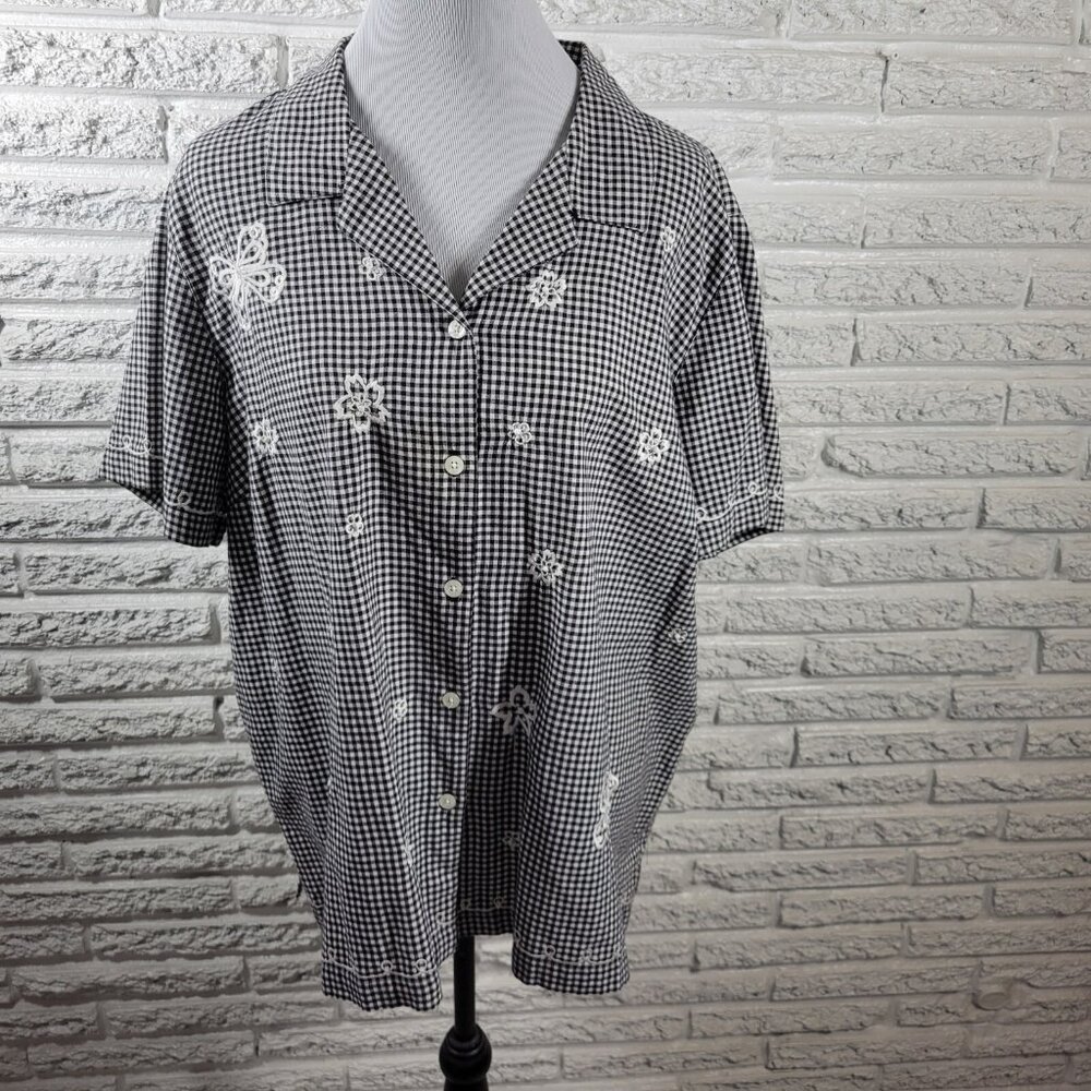 Fashion Bug Womens Top 22W 24W Plus Butterflies Lightweight Flower FLO192E